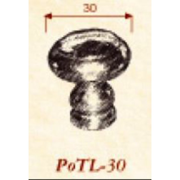 Möbelknopf PoTL-30 Britannium (BRI) (Rückgabe nich