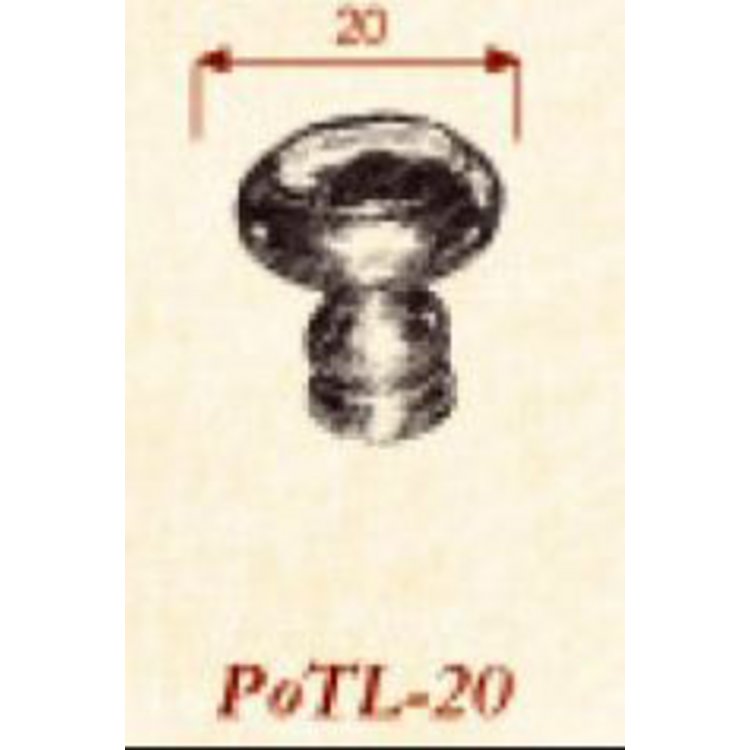 Möbelknopf POTL-20 Britannium (BRI) (Rückgabe nich