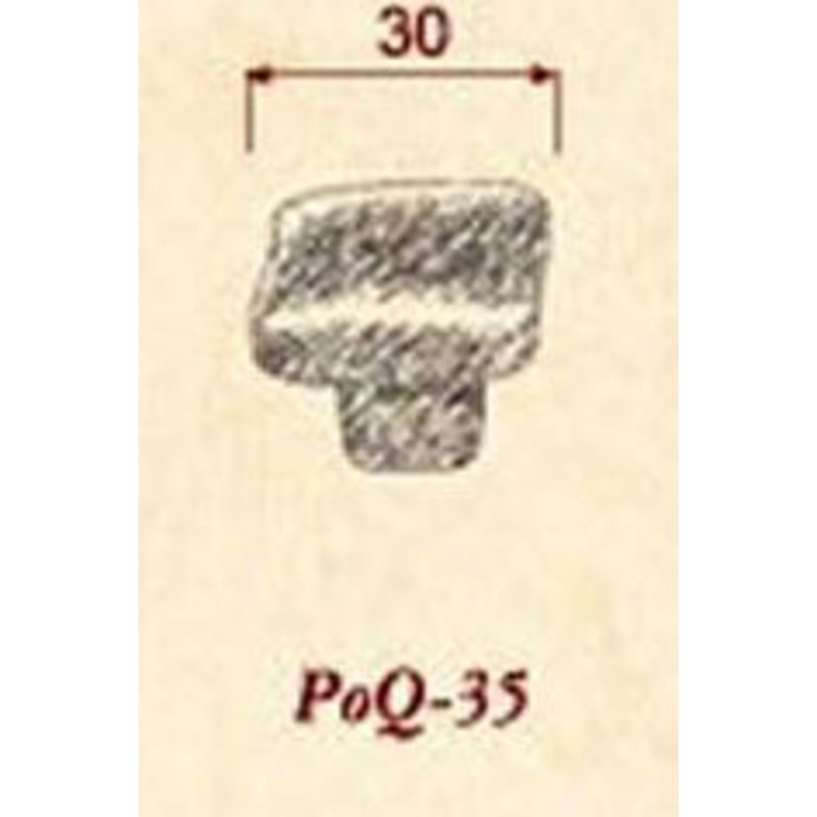 Möbelknopf PoQ-35 Britannium (BRI) (Rückgabe nicht