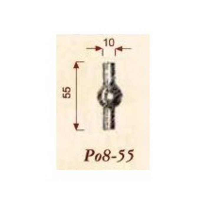 Möbelknopf Po8-55 Silberbronze Altzinn (OPW) (Rück