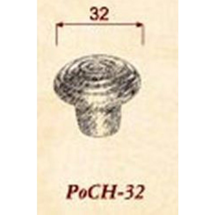 Möbelknopf PoCH-32 Bronze dunkel (CB/AZ) (Rückgabe