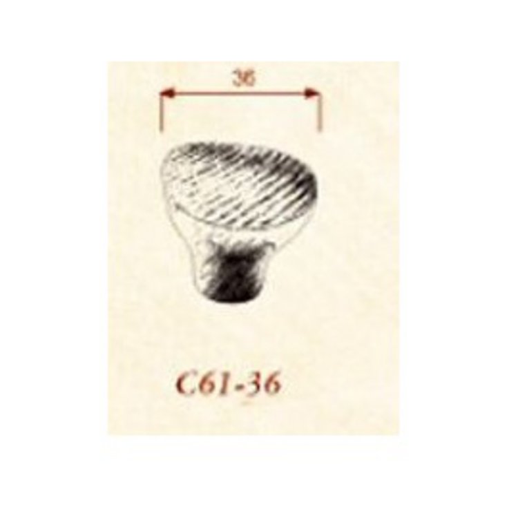 Möbelknopf C61-36 Bronze dunkel Eisen (AI) (Rückga