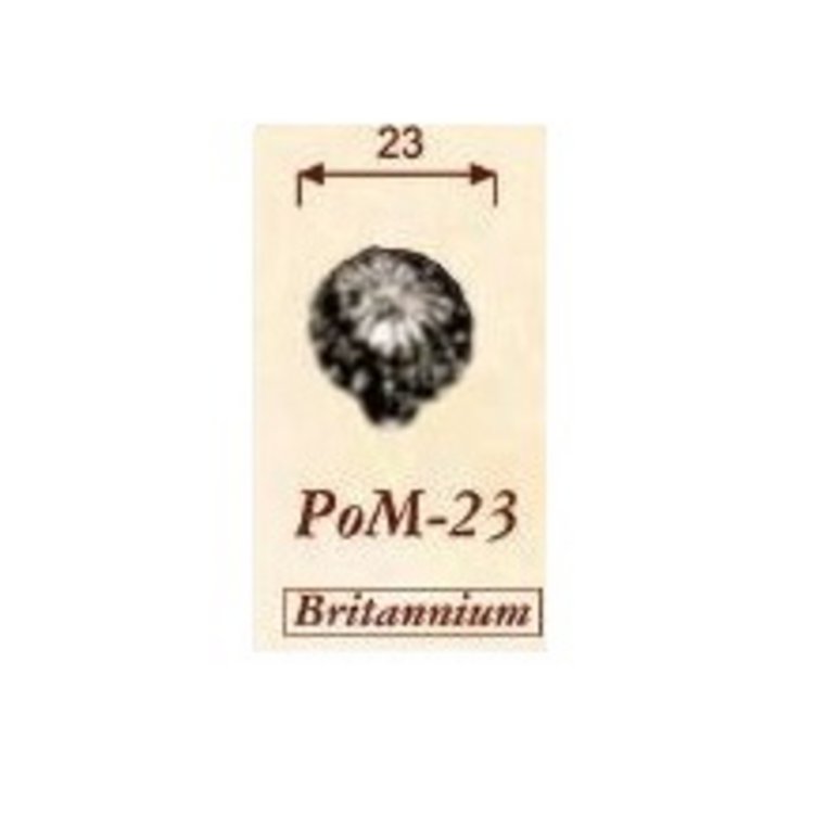 Möbelknopf POM-23 Britannium (BRI) (Rückgabe nicht