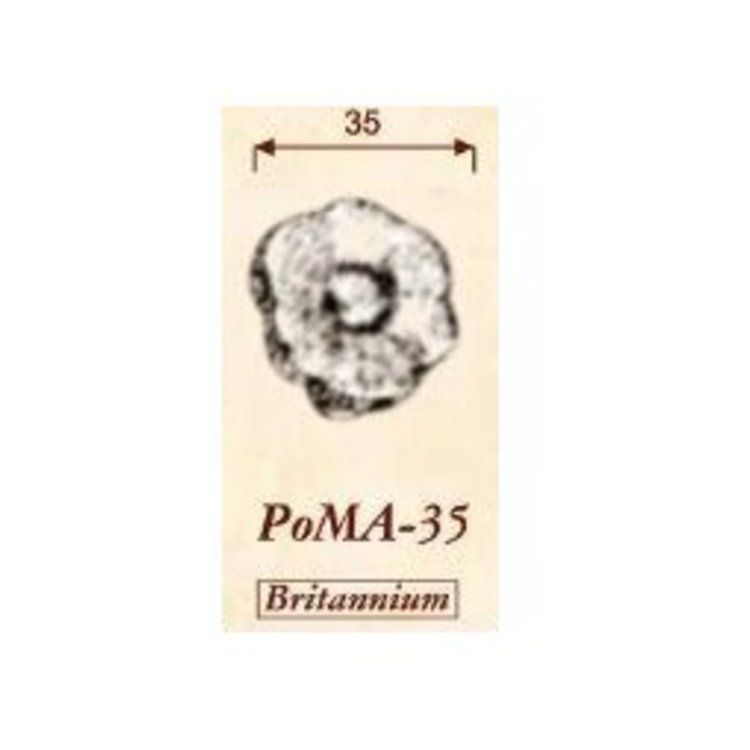 Möbelknopf PoMA-35 Britannium (BRI) (Rückgabe nich