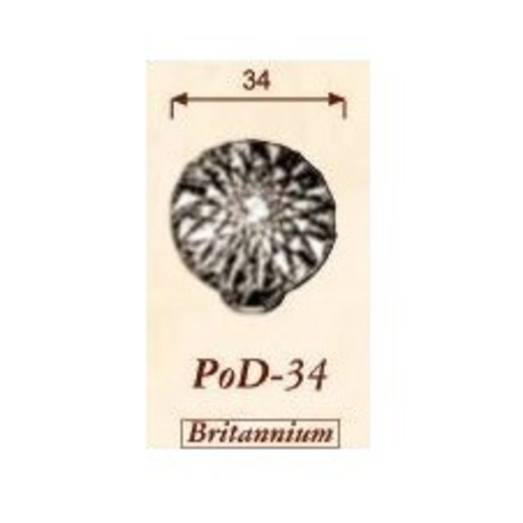 Möbelknopf PoD-34 Britannium (BRI) (Rückgabe nicht