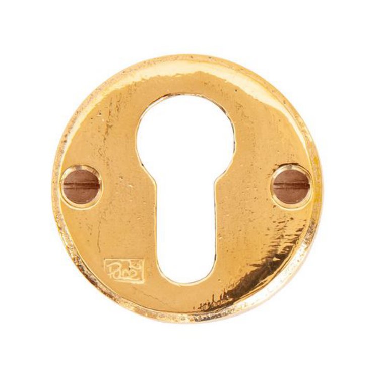 Schlüsselrosette Rund R50 Bronze natur poliert (RB