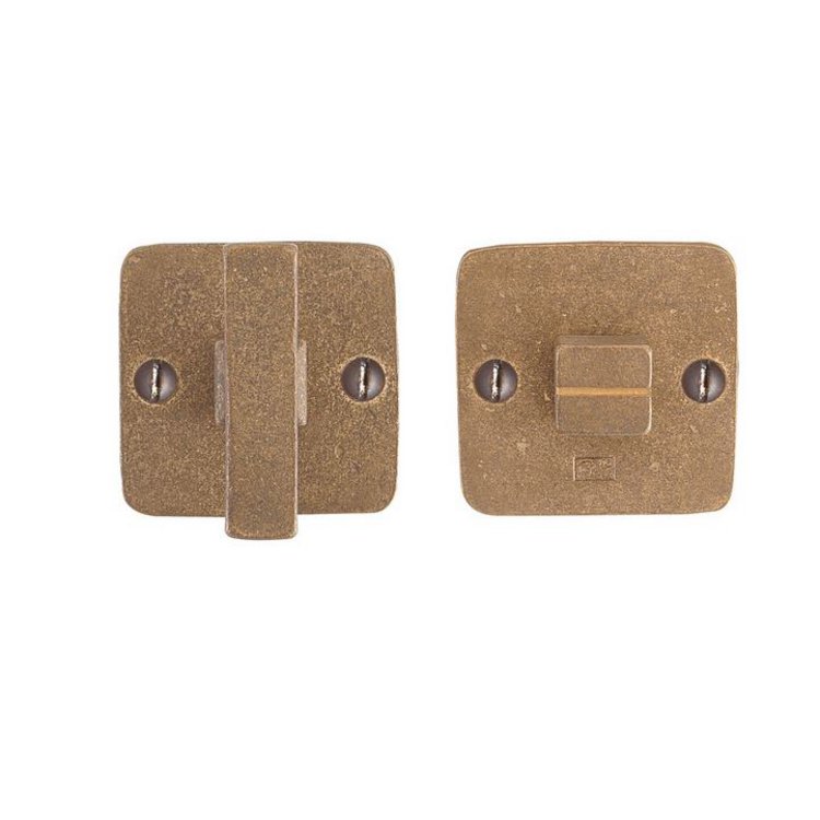 Schlüsselrosette quadratisch Bronze natur (RB), WC