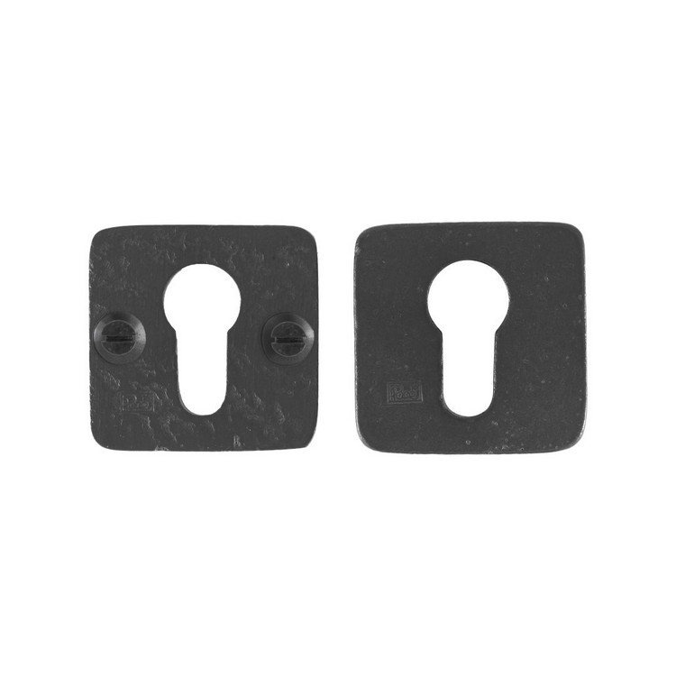 SH Schlüsselrosette quadratisch Gusseisen/Schwarz