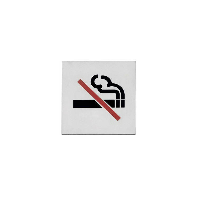 Hinweisschild Rauchverbot selbstklebend Edlestahl